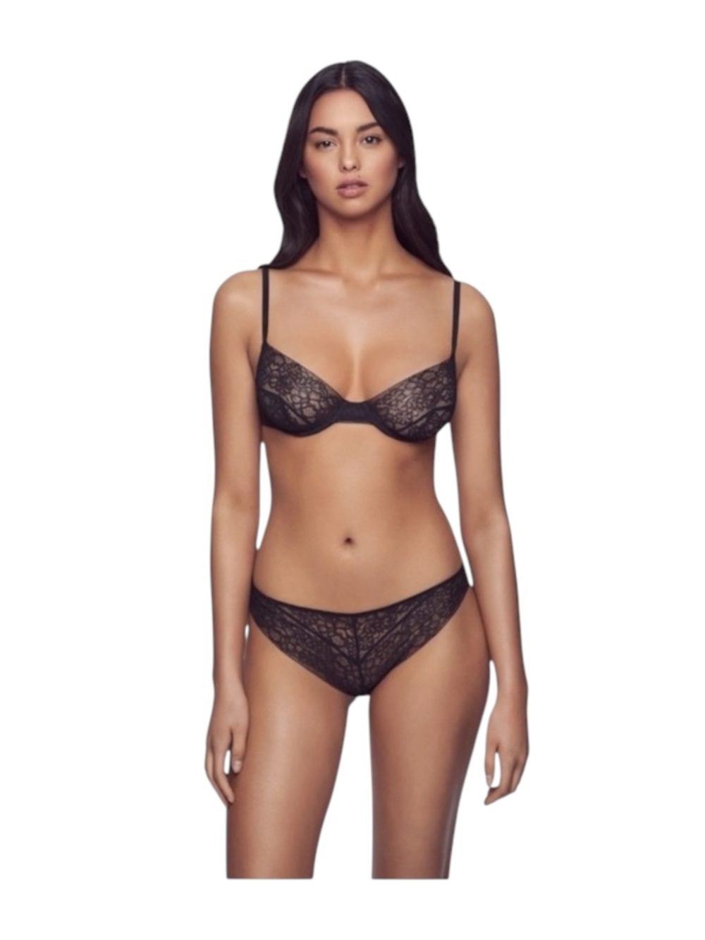 new Kiki de Montparnasse ♕ Lace Bikini Mesh Back Brief Panty ♕ Black ♕ XXS XS S